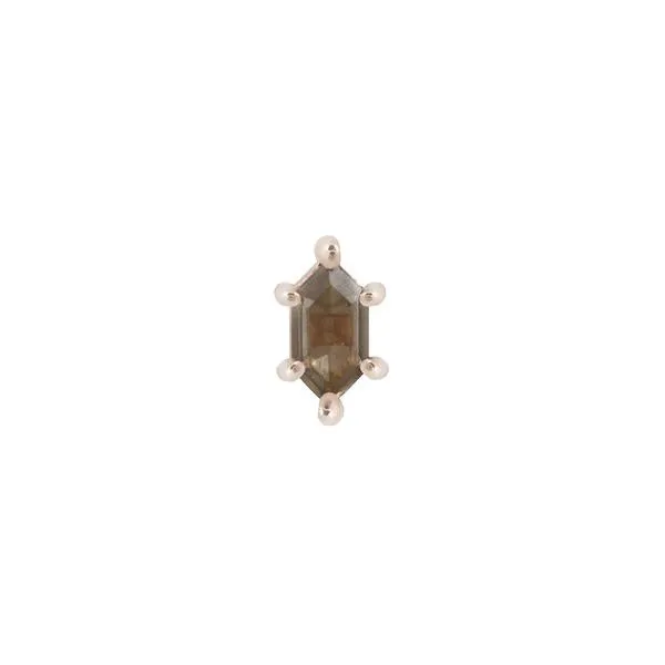threadless Oh Hell Yes End in Gold with Smokey Quartz Buddha Jewelry Organics Earrings