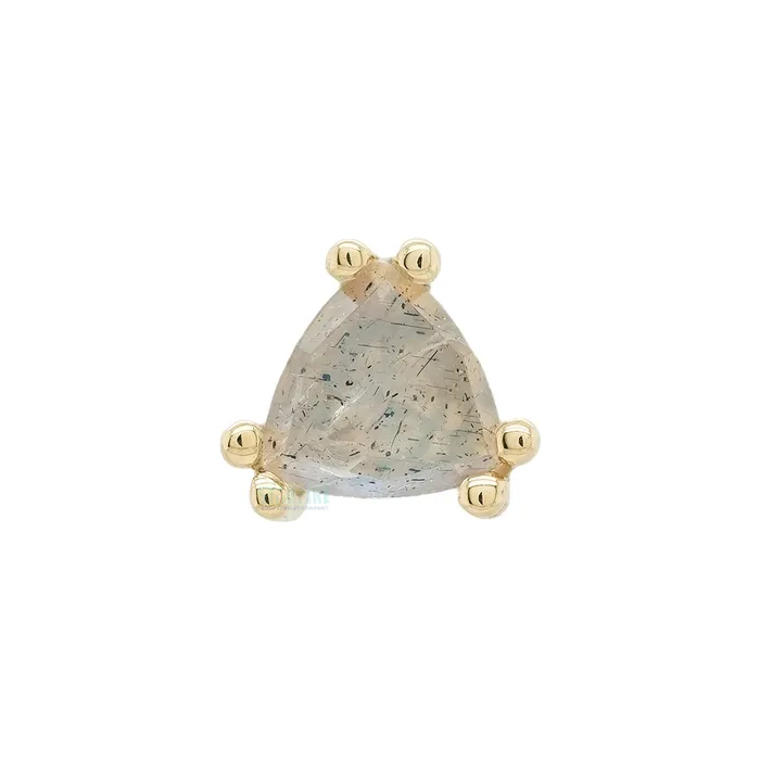 threadless Tanti Pin in Gold with Rose Cut Labradorite Body Vision BVLA Earrings