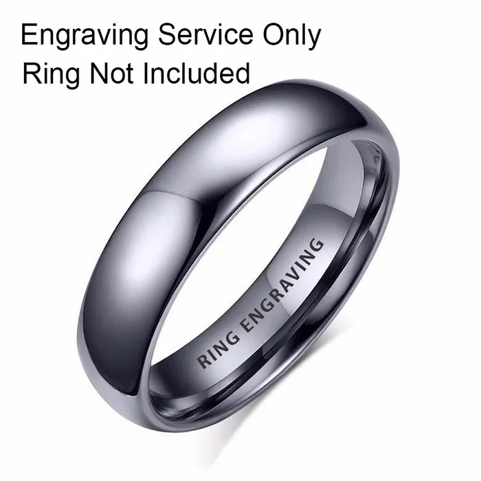 Tiaracomsg Ring Engraving Engraving Service Only Rings