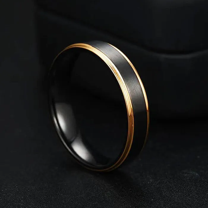 Tungsten Couple Rings Earrings Bind
