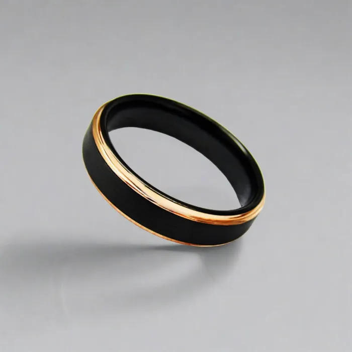 Tungsten Couple Rings Earrings Bind