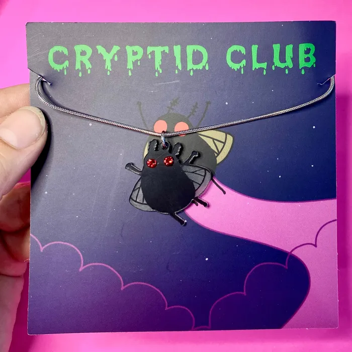 VincaUSA Necklaces Cryptid Club Moth Man Necklace