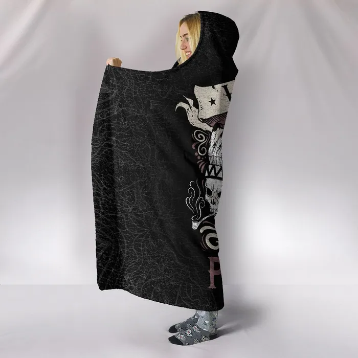 wcfulfillment Earrings Skullistic I Hate People Hooded Blanket