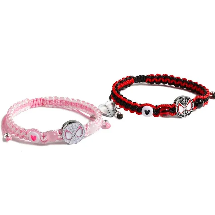 worldnetgifts Earrings SpiderMan Matching Bracelets