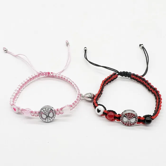 worldnetgifts Earrings SpiderMan Matching Bracelets