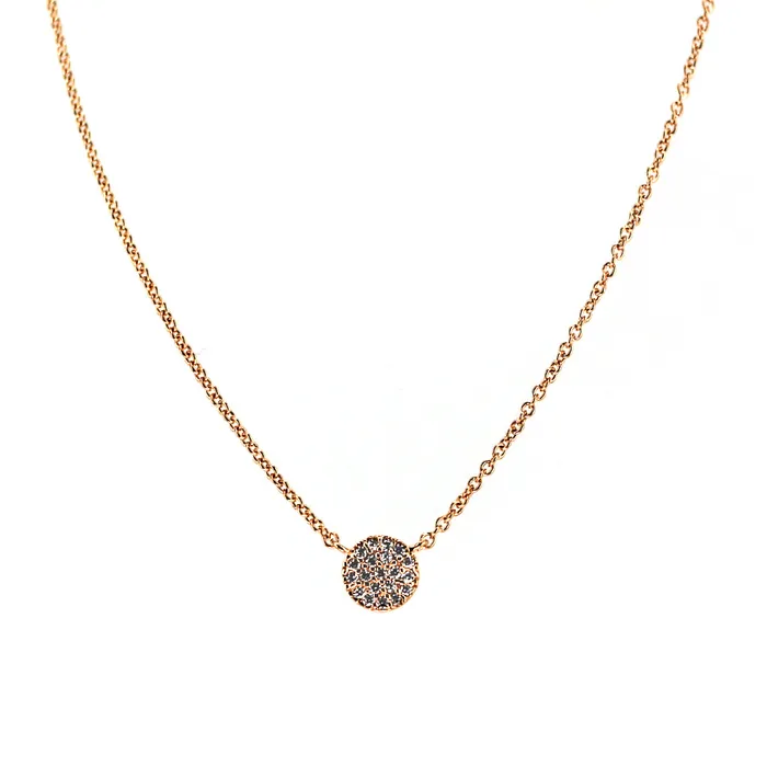 YELLOW Necklaces 4615 YG CZ Pave Necklace