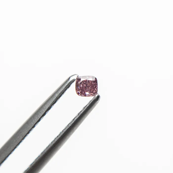 007ct 236x222x139mm Argyle Fancy Intense Purple Pink Cushion Brilliant 1868004 Misfit Diamonds Earrings