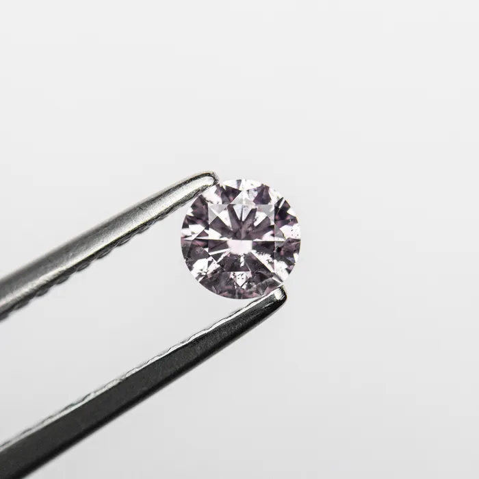 025ct 411x409x247mm GIA I1 Fancy PurplePink Round Brilliant 2414301 Misfit Diamonds Rings
