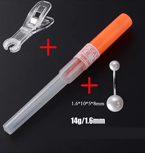02 AZ958 Disposable Piercing Set 16mm Navel Earrings