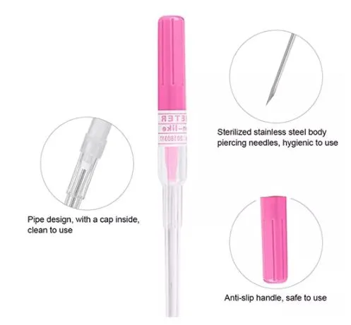 02 AZ958 Disposable Piercing Set 16mm Navel Earrings