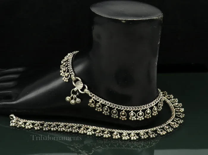 105 Vintage antique handmade old used sterling silver anklet single piece ankle bracelet charm bracelet ethnic tribal jewelry anko58 TRIBAL ORNAMENTS Bracelets 105 Vintage antique handmade old used sterling silver anklet single piece ankle bracelet charm bracelet ethnic tribal jewelry anko58 TRIBAL ORNAMENTS Bracelets