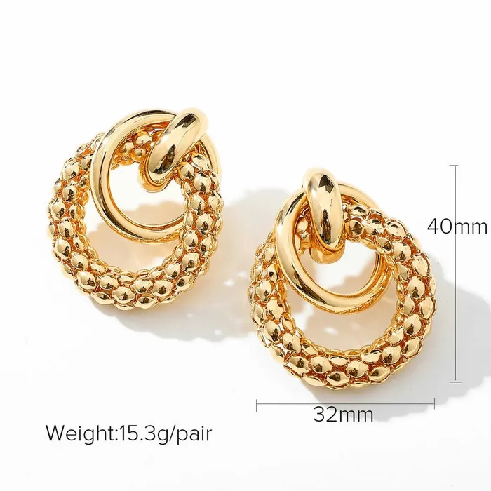 18K GoldFilled Knot Stud Earrings Jewelvers Earrings