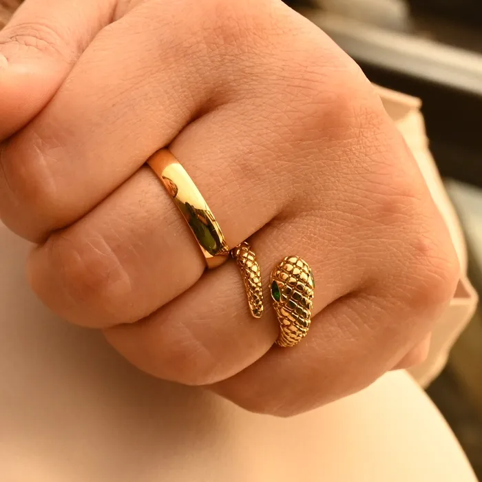 18K GoldFilled Snake Wrap Ring for Women Jewelvers Rings 18K GoldFilled Snake Wrap Ring for Women Jewelvers Rings