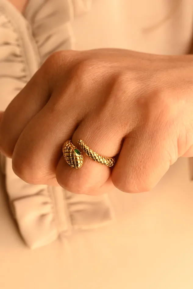 18K GoldFilled Snake Wrap Ring for Women Jewelvers Rings 18K GoldFilled Snake Wrap Ring for Women Jewelvers Rings