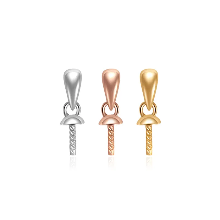 18K Solid Gold Pendants KA00012 Pearly Lustre PreStyled Sets