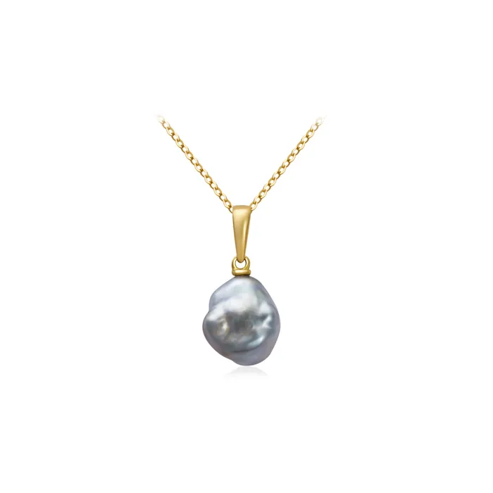 18K Solid Gold Saltwater Tahitian Keshi Pearl Necklace KN00171 Pearly Lustre Necklaces 18K Solid Gold Saltwater Tahitian Keshi Pearl Necklace KN00171 Pearly Lustre Necklaces
