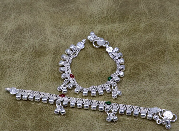 55 inches long customized anklets for new born baby anklets best unisex kids foot bracelet charm anklets bracelet from India ank284 TRIBAL ORNAMENTS Bracelets 55 inches long customized anklets for new born baby anklets best unisex kids foot bracelet charm anklets bracelet from India ank284 TRIBAL ORNAMENTS Bracelets