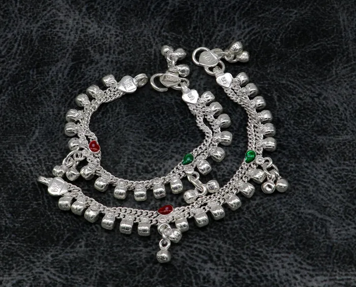 55 inches long customized anklets for new born baby anklets best unisex kids foot bracelet charm anklets bracelet from India ank284 TRIBAL ORNAMENTS Bracelets 55 inches long customized anklets for new born baby anklets best unisex kids foot bracelet charm anklets bracelet from India ank284 TRIBAL ORNAMENTS Bracelets
