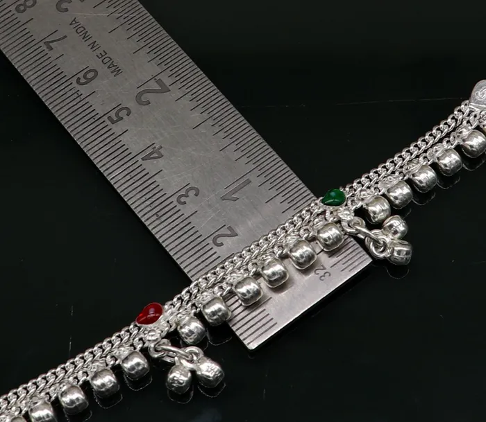55 inches long customized anklets for new born baby anklets best unisex kids foot bracelet charm anklets bracelet from India ank284 TRIBAL ORNAMENTS Bracelets 55 inches long customized anklets for new born baby anklets best unisex kids foot bracelet charm anklets bracelet from India ank284 TRIBAL ORNAMENTS Bracelets