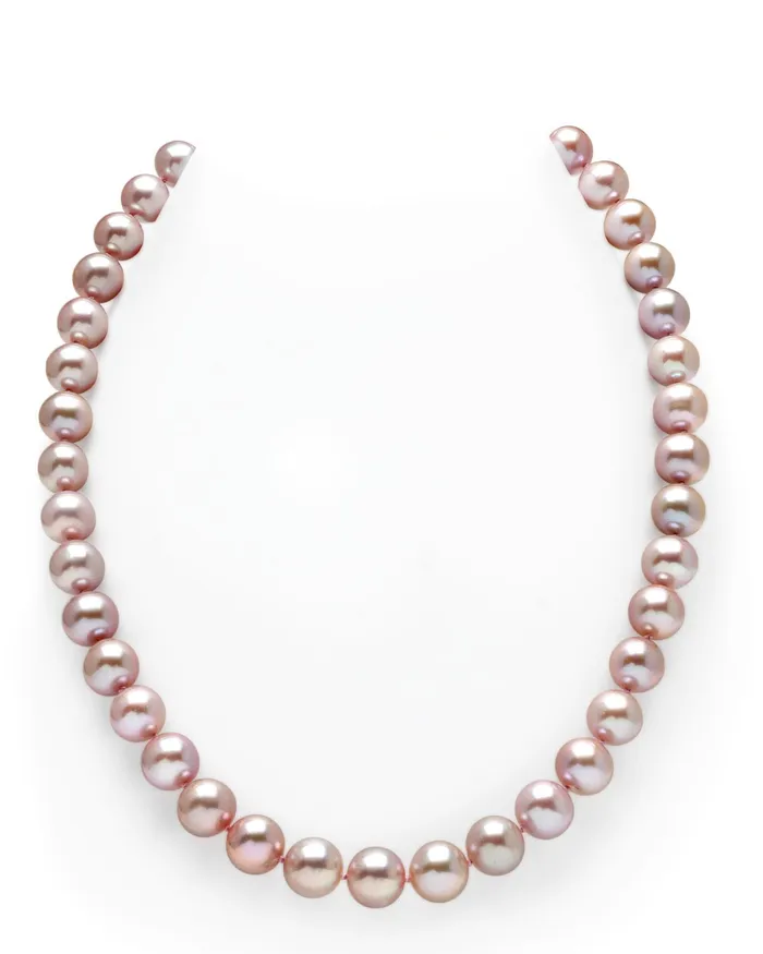 95105mm Pink Freshwater Pearl Necklace AAA Quality spt Necklaces