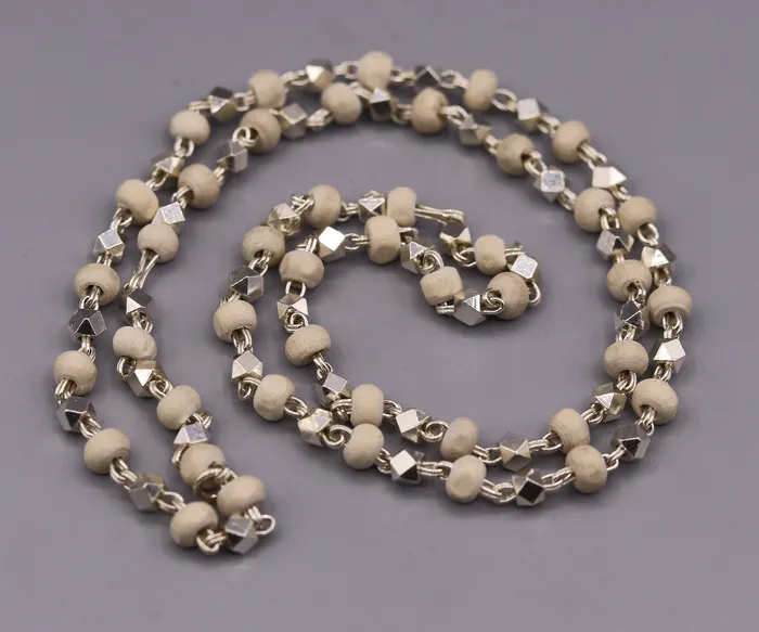 925 Silver handcrafted Basil rosary beads with silverbeads necklace chain tulsi mala use in Ayurveda for feel protected and focused ch19 TRIBAL ORNAMENTS Necklaces 925 Silver handcrafted Basil rosary beads with silverbeads necklace chain tulsi mala use in Ayurveda for feel protected and focused ch19 TRIBAL ORNAMENTS Necklaces