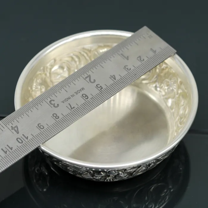 925 sterling silver handcrafted work solid silver bowl and spoon silver has antibacterial properties stay healthy silver vessels sv74 TRIBAL ORNAMENTS Rings