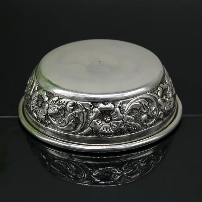 925 sterling silver handcrafted work solid silver bowl and spoon silver has antibacterial properties stay healthy silver vessels sv74 TRIBAL ORNAMENTS Rings