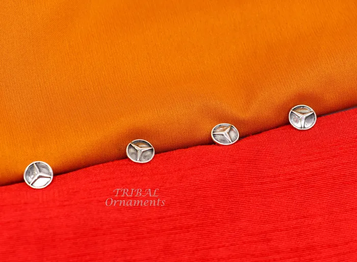 925 Sterling silver handmade amazing star design buttons or cufflinks for mens kurta best gifting jewelry occasions btn07 TRIBAL ORNAMENTS Necklaces