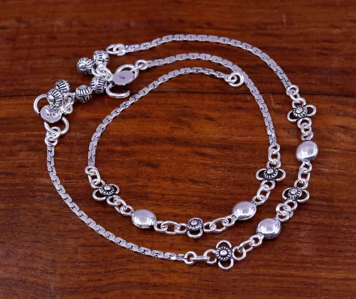 925 sterling silver handmade fabulous 105 inches long charm anklets foot bracelet best gifting belly dance jewelry bridesmaids gift ank88 TRIBAL ORNAMENTS Bracelets 925 sterling silver handmade fabulous 105 inches long charm anklets foot bracelet best gifting belly dance jewelry bridesmaids gift ank88 TRIBAL ORNAMENTS Bracelets