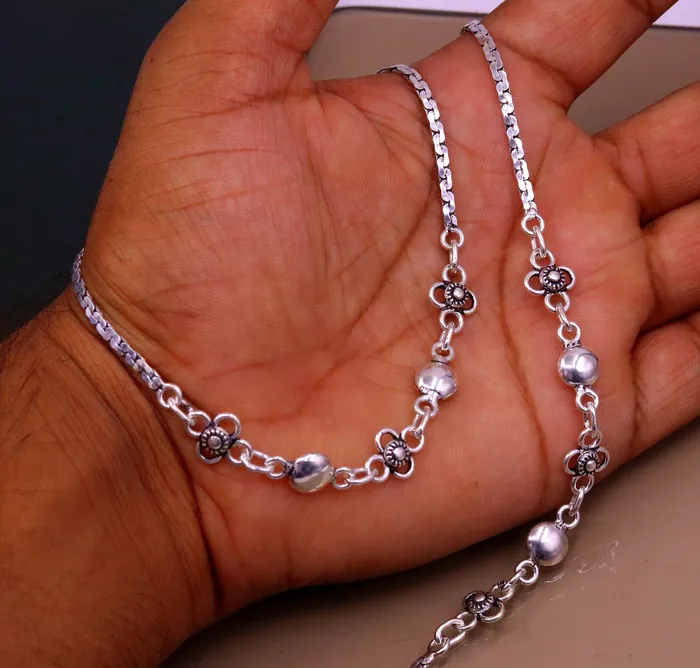 925 sterling silver handmade fabulous 105 inches long charm anklets foot bracelet best gifting belly dance jewelry bridesmaids gift ank88 TRIBAL ORNAMENTS Bracelets 925 sterling silver handmade fabulous 105 inches long charm anklets foot bracelet best gifting belly dance jewelry bridesmaids gift ank88 TRIBAL ORNAMENTS Bracelets