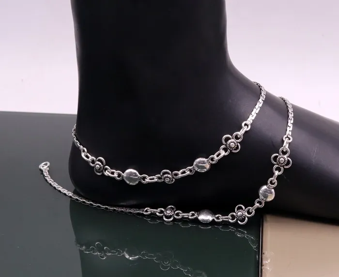 925 sterling silver handmade fabulous 105 inches long charm anklets foot bracelet best gifting belly dance jewelry bridesmaids gift ank88 TRIBAL ORNAMENTS Bracelets 925 sterling silver handmade fabulous 105 inches long charm anklets foot bracelet best gifting belly dance jewelry bridesmaids gift ank88 TRIBAL ORNAMENTS Bracelets