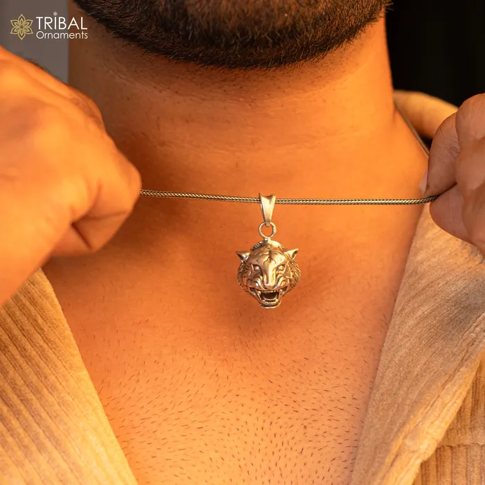925 sterling silver LION FACE pendant symbolizes qualities associated with lions such as courage strength and leadership nsp707 TRIBAL ORNAMENTS Necklaces 925 sterling silver LION FACE pendant symbolizes qualities associated with lions such as courage strength and leadership nsp707 TRIBAL ORNAMENTS Necklaces
