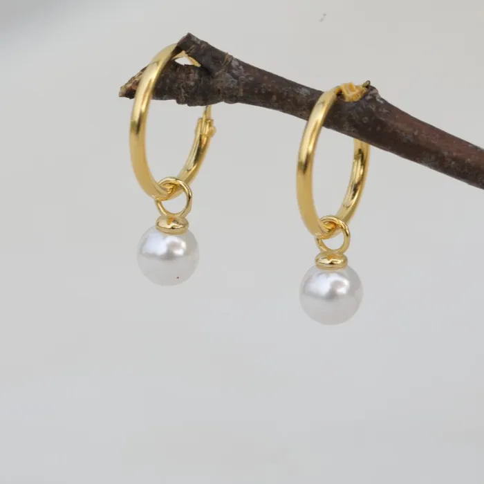 925 Sterling Silver Pearl Earrings Jewelvers Earrings