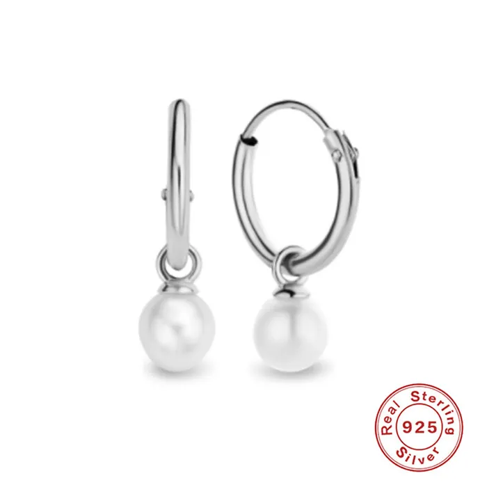 925 Sterling Silver Pearl Earrings Jewelvers Earrings 925 Sterling Silver Pearl Earrings Jewelvers Earrings