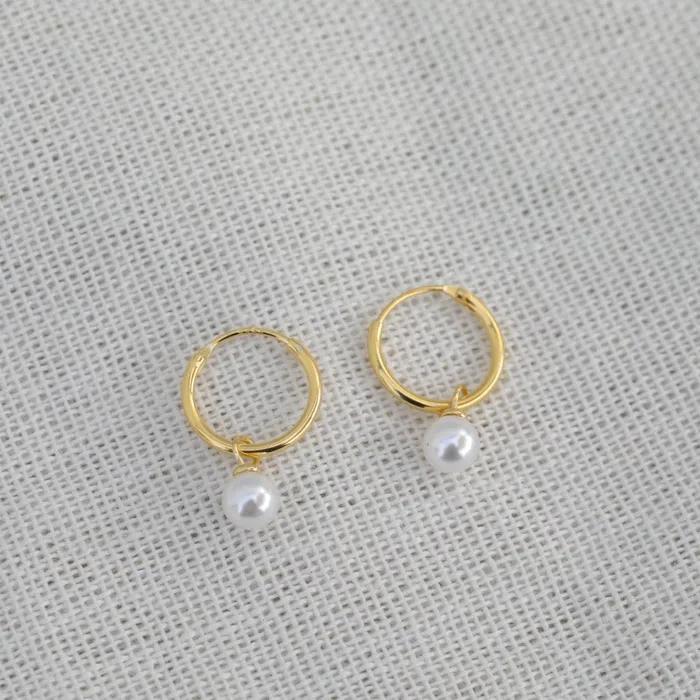 925 Sterling Silver Pearl Earrings Jewelvers Earrings 925 Sterling Silver Pearl Earrings Jewelvers Earrings