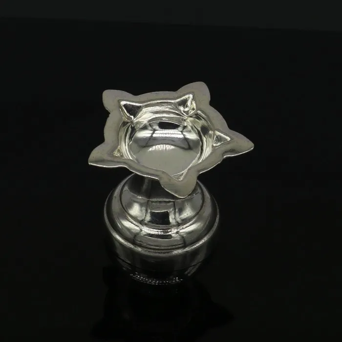 999 pure silver handmade elegant oil lamp silver home temple utensils silver diya deepak silver vessels silver puja article nsv85 TRIBAL ORNAMENTS Rings 999 pure silver handmade elegant oil lamp silver home temple utensils silver diya deepak silver vessels silver puja article nsv85 TRIBAL ORNAMENTS Rings