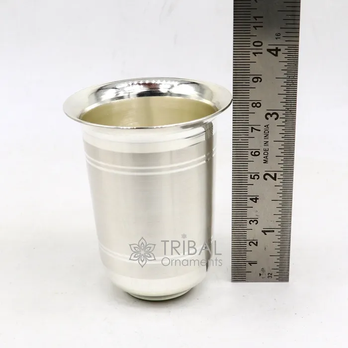 999 pure silver handmade water milk glass tumbler all sizes silver tumbler silver baby food dining flask silver utensils gift sv273 TRIBAL ORNAMENTS Necklaces