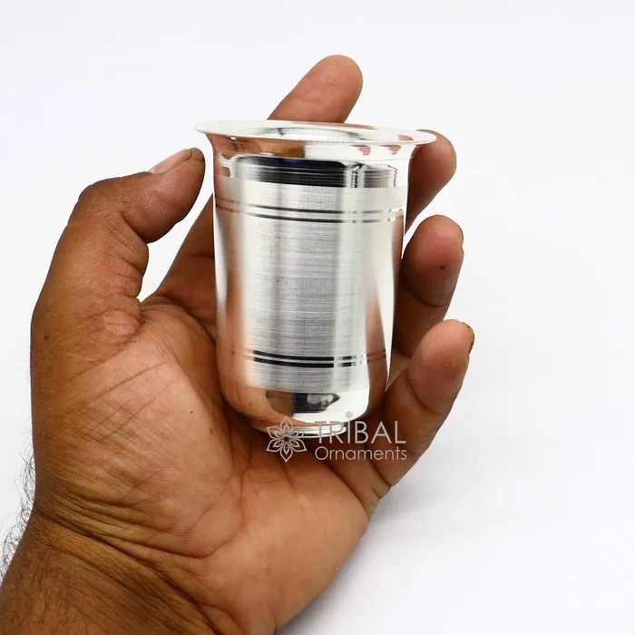 999 pure silver handmade water milk glass tumbler all sizes silver tumbler silver baby food dining flask silver utensils gift sv273 TRIBAL ORNAMENTS Necklaces