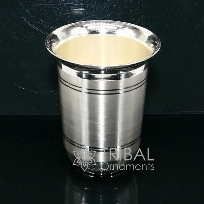 999 pure silver handmade water milk glass tumbler all sizes silver tumbler silver baby food dining flask silver utensils gift sv273 TRIBAL ORNAMENTS Necklaces
