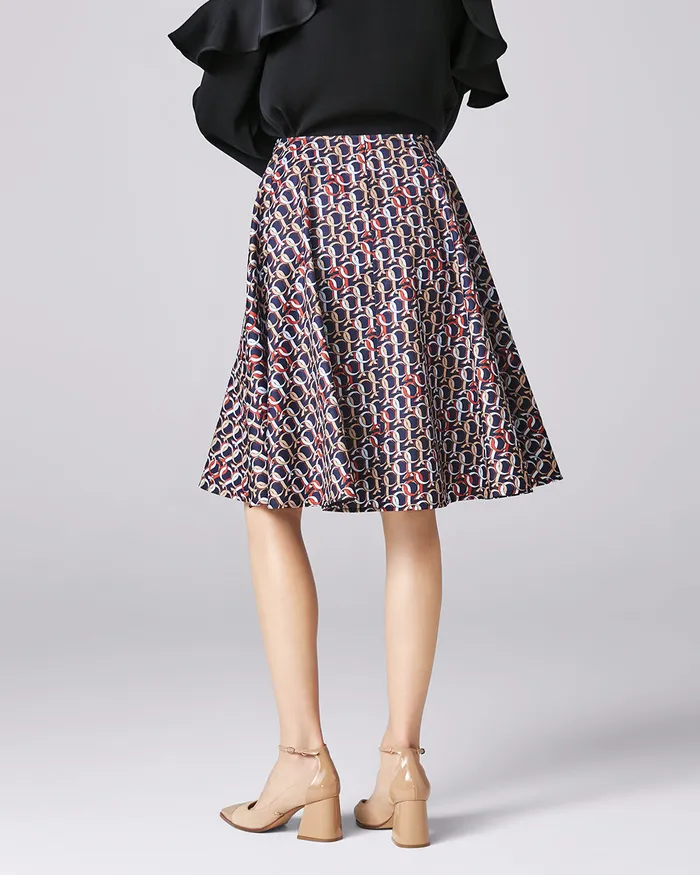 ADEAM Earrings Printed Chamber Skirt ADEAM Earrings Printed Chamber Skirt