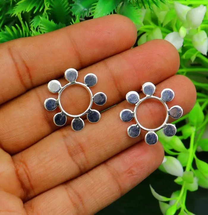 Amazing customized pure e925 sterling silver flower stud earring excellent fancy elegant dainty light weight earrings best gifting ear658 TRIBAL ORNAMENTS Earrings Amazing customized pure e925 sterling silver flower stud earring excellent fancy elegant dainty light weight earrings best gifting ear658 TRIBAL ORNAMENTS Earrings