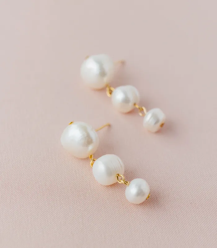 Arete Earrings Guijo Pearl Drop Earrings