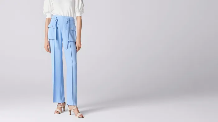Ash Blue Water Stone Pant ADEAM Rings Ash Blue Water Stone Pant ADEAM Rings