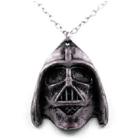 AZ393 Gun Metal Mask Necklace with FREE EARRINGS alice Necklaces