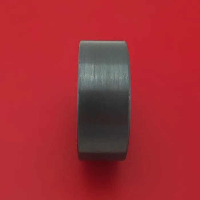 Black Zirconium Ring with Forged Carbon Fiber Sleeve Custom Made Lashbrook Rings Black Zirconium Ring with Forged Carbon Fiber Sleeve Custom Made Lashbrook Rings