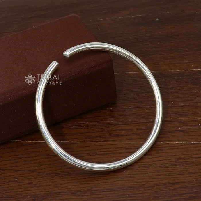 Bracelets 925 Sterling silverSilver Cuff BraceletMens Silver Bangle braceletplain solid cuff kada bracelet for both mens girls cuff216 TRIBAL ORNAMENTS