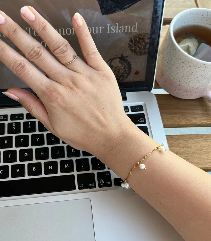 Bracelets Arete Mini South Sea Pearl String Bracelet