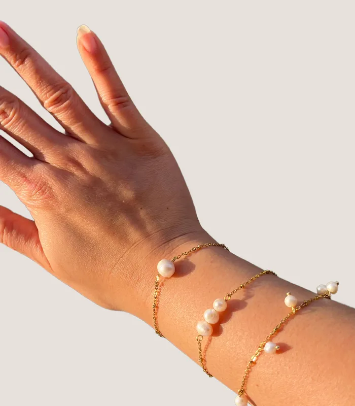 Bracelets Arete Mini South Sea Pearl String Bracelet