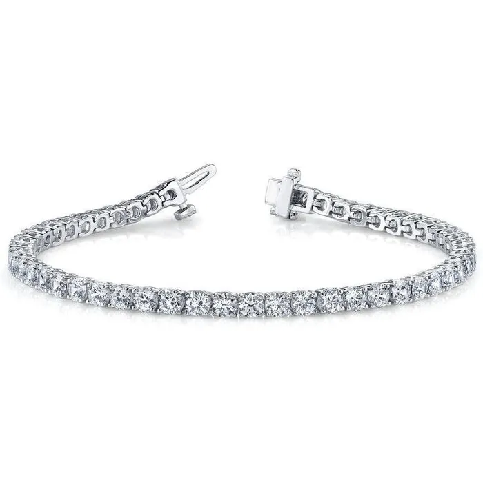 Bracelets Classic Rounded Links Tennis Moissanite or Diamond Bracelet Fire Brilliance Bracelets Classic Rounded Links Tennis Moissanite or Diamond Bracelet Fire Brilliance