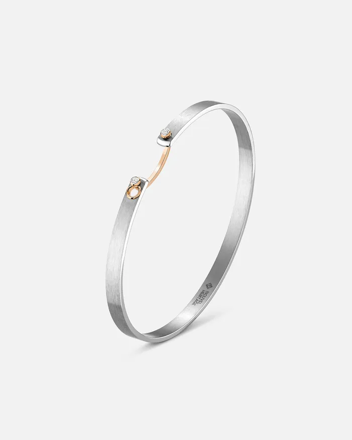 Bracelets Mood Paris From The Sky Mood Bangle in Rose Gold